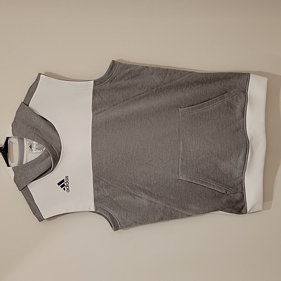 adidas Jackets & Coats Mens Adidas Sleeveless Pullover Hoodie Large